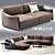 Luxurious Giorgetti Fabula Sofa 3D model small image 2