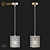 Cristallo Lightstar Chandelier - Gold & Chrome 3D model small image 1