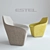 ESTEL GROUP RHEA | Italian Designer Armchair 3D model small image 1