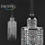 Elegant Faustig Crystal Chandelier 3D model small image 1