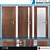 Elegant Barausse Doors 3D model small image 1