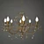 Colosseo Crystal Chandelier: Yellow, 8+1 Lights 3D model small image 1