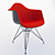 Modern Elegance: VITRA Eames Plastic Armchair 3D model small image 1