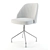 Elegant Conti White Dining Chair 3D model small image 1