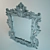 Antique Silver Frame Mirror 3D model small image 2