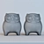 Whimsical Lladro Owl Duo 3D model small image 2