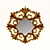 Elegant Carved Mirror 3D model small image 2