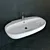 Opoczno Kioto: Modern Hanging Sinks 3D model small image 2