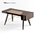 Elegant Ink Desk 3D model small image 1