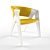 Elegant Luzhki Chair 3D model small image 1