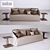 Saba Bustier Sofa: Stylish Comfort 3D model small image 1