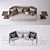 Saba Bustier Sofa: Stylish Comfort 3D model small image 2
