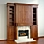 Multifunctional Fireplace Wardrobe 3D model small image 1