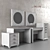 Elegant Versatile Tables. ZEGEN Delux. 3D model small image 1
