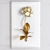 Gilded Flower Wall Decor 3D model small image 2