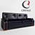 Elegant Lexus Sofa by Creale 3D model small image 1