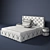 Capri Bed & Bedside Tables Set 3D model small image 1