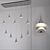 MEGAPOLIS: Flensburg Ceiling Chandelier 3D model small image 1