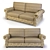 Luxury Furman Brabus Classic Sofa 3D model small image 5