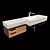 Simas Flow FL03 Wall-Mounted Sink 3D model small image 1