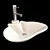 Elegant Ceramica ALA FLY Sink 3D model small image 1