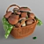Porcini Mushrooms in Basket - Fresh and Flavorful 3D model small image 1