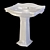 Ceramica Althea Royal 70 Washbasin 3D model small image 4