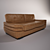 Elegant B806 Natuzzi Sofa 3D model small image 1