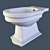 Althea Royal Floor Toilet & Bidet 3D model small image 3