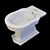 Althea Royal Floor Toilet & Bidet 3D model small image 8