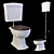 Althea Royal Toilet - Low & High Level 3D model small image 4