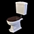 Althea Royal Toilet - Low & High Level 3D model small image 5