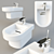 Luxury Bidet Set: Teuco Wilmotte & Skidoo 3D model small image 1