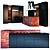 Modern Style Custom Kitchen with Island 3D model small image 1
