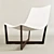 Elegant Jade Armchair: Stylish Comfort 3D model small image 1