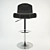 Black League Barstool by Lumisource 3D model small image 1