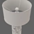 Coastal Elegance: Shell Table Lamp 3D model small image 2