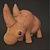 Stylish Leather Rhino 3D model small image 1