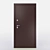 Metal Entrance Door: Secure and Stylish 3D model small image 1