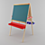 2-in-1 Kids Easel: Chalkboard & Paintboard 3D model small image 2