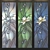 Elegant Stained Lotus Panel 3D model small image 1