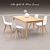 Modern Dining Set with Eames Chairs 3D model small image 1