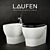 Luxury Laufen Mimo: Suspended Toilet & Bidet 3D model small image 1