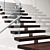 Sleek Steel Staircase 3D model small image 2