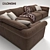 Luxury Longhi Loveluxe Sofa 3D model small image 1