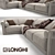 Luxury Longhi Loveluxe Sofa 3D model small image 2