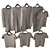 Bershka №2 Knitwear Mannequins & FBX File 3D model small image 3