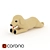 Golden Gosig Plush Toy 3D model small image 1