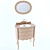 Luxury Castle Collection: Cassiopea Washbasin 3D model small image 1
