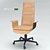 Italian Wing High Back Office Chair 3D model small image 1